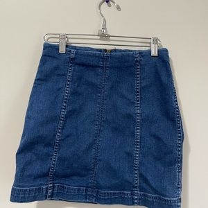 NWOT Free People Denim Skirt (size 8)